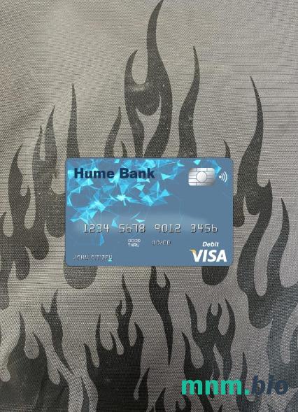 Australia Hume bank wygląd zdjęcia karty wizowej skan PSD + zdjęcie